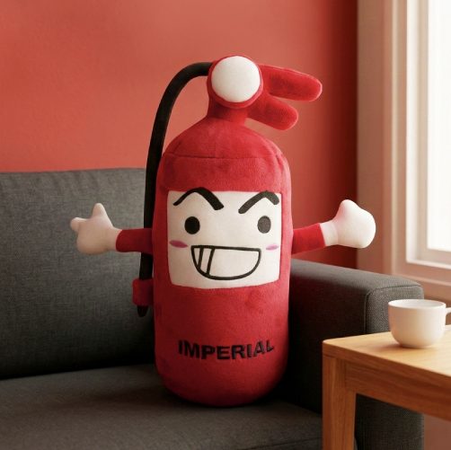 ผลงานตุ๊กตามาสคอตรูปถังดับเพลิงแบรนด์ IMPERIAL โดย Giftwise